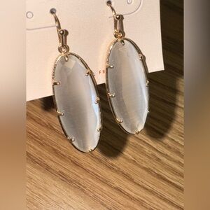 14th & Union Gold and Cream Oval Earrings
